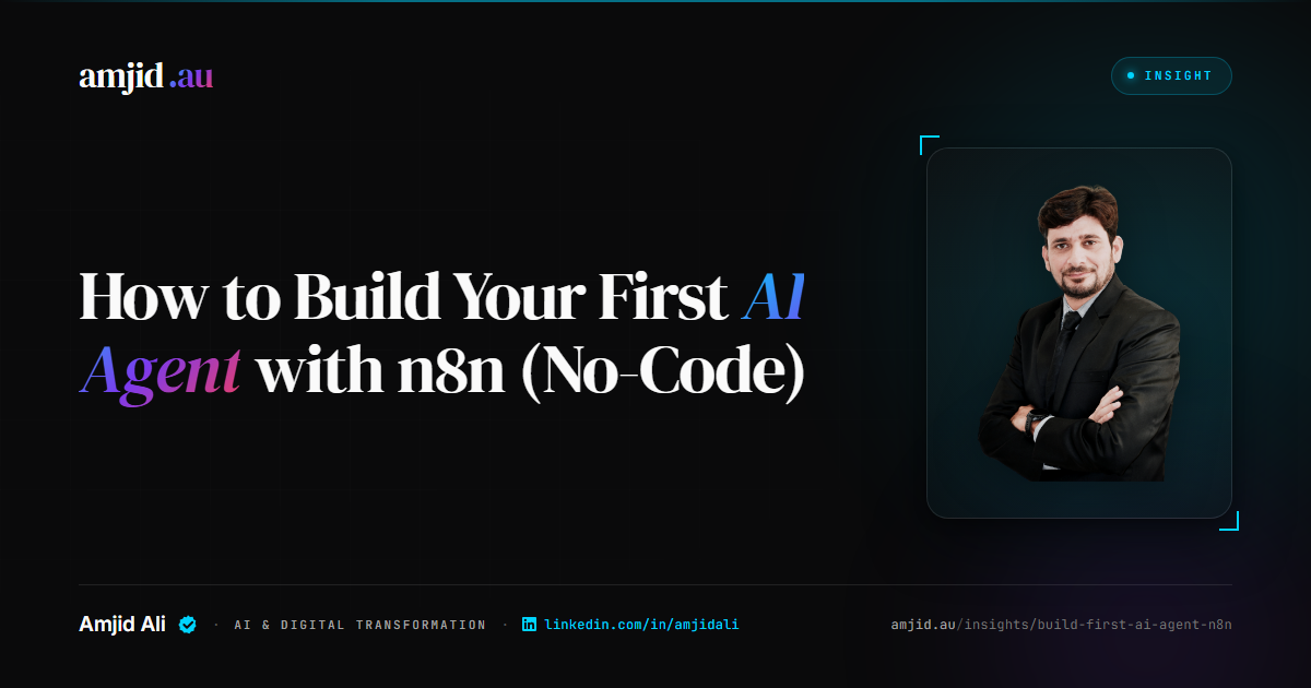 How to Build Your First AI Agent with n8n (No-Code), AI Agents, n8n