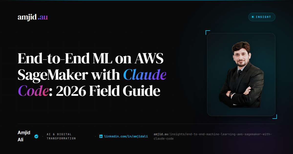 End-to-End ML on AWS SageMaker with Claude Code: 2026 Field Guide, Claude Code, AWS SageMaker