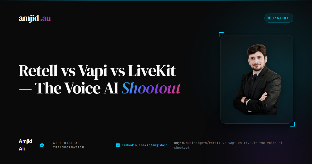 Retell vs Vapi vs LiveKit: The Voice AI Shootout for 2026, Voice AI, Vapi