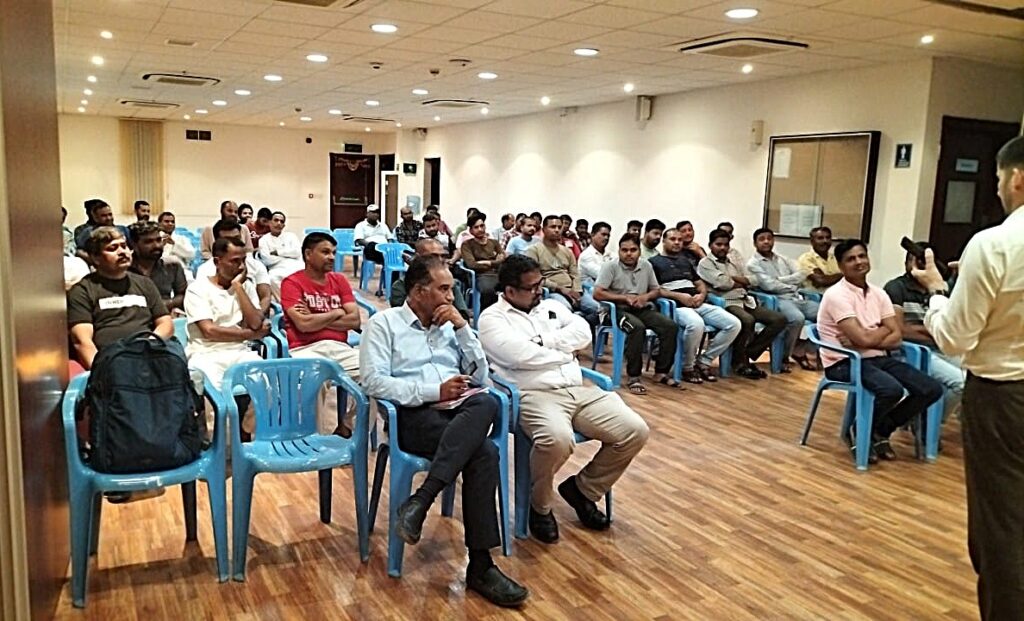 Technical team members at an AI Month training session in July 2025